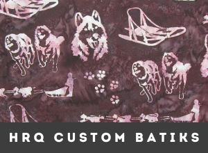 MN Charms Hoffman Batik Sled Dogs